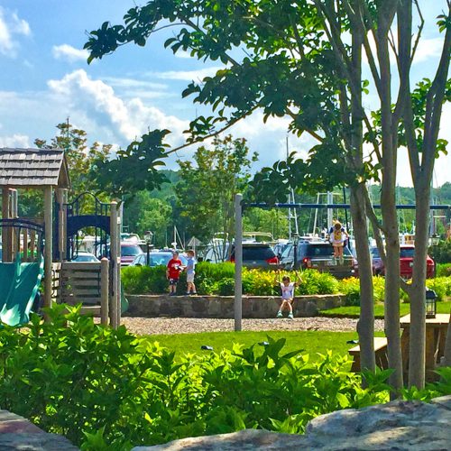 Playground And Swings In The Gardens