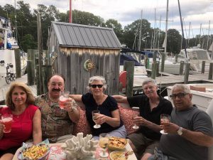 people dining on boat