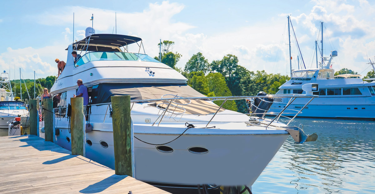 Boat on Fuel Dock