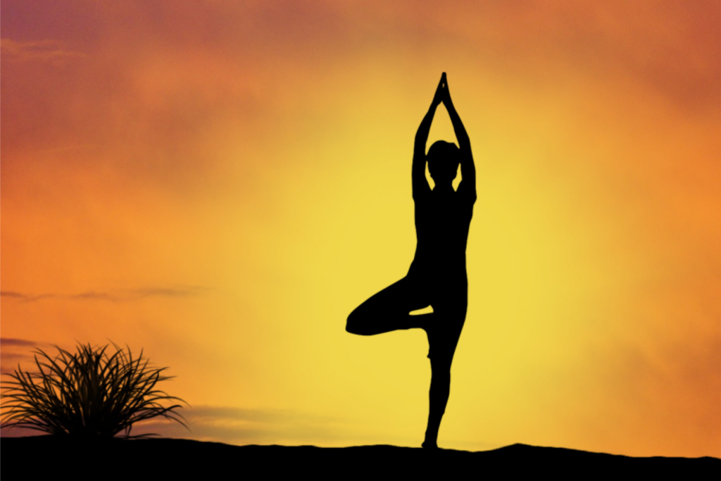 yoga on the beach